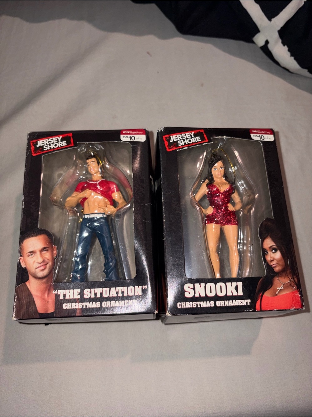 Jersey Shore 'The Situation' & Snooki' Figurine Ornaments - Kurt Adler